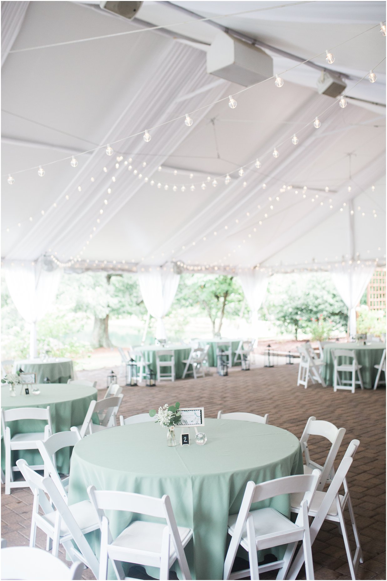 mint green and white wedding